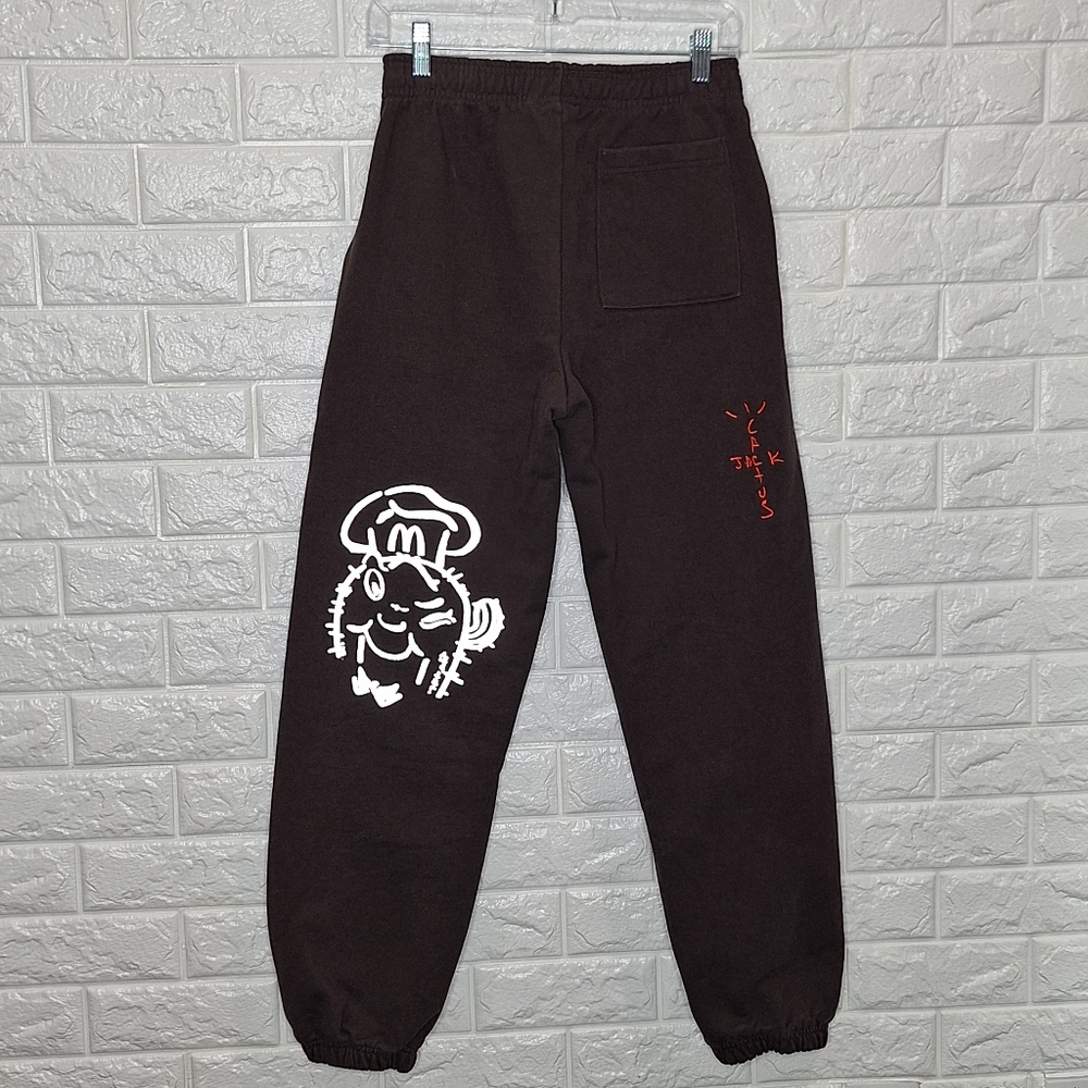 Cactus Jack Streetwear × Travis Scott mcdonalds sticker bomb Jogger sweatpants - Picture 4 of 7